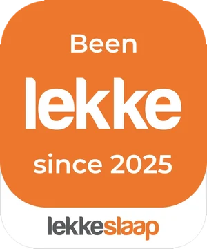 LekkeSlaap Been lekke since 2025 badge